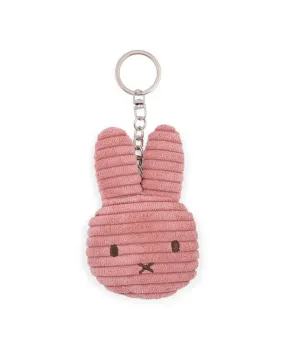 Miffy Flat Keychain Corduroy Dusty Rose 10cm