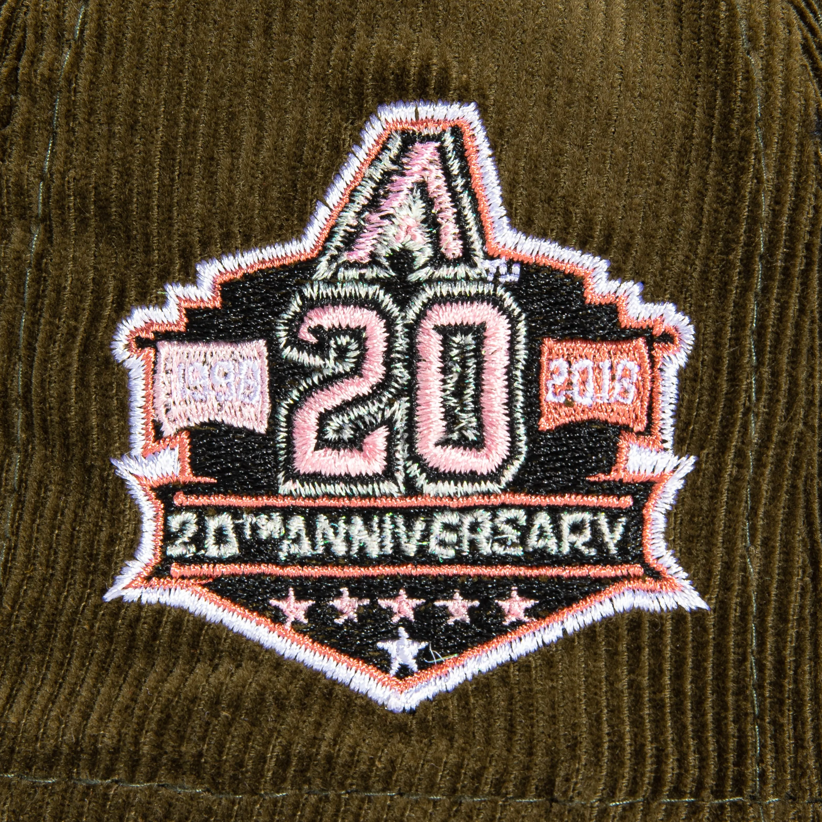 New Era 59Fifty Martini Corduroy Arizona Diamondbacks 20th Anniversary Patch Hat - Olive