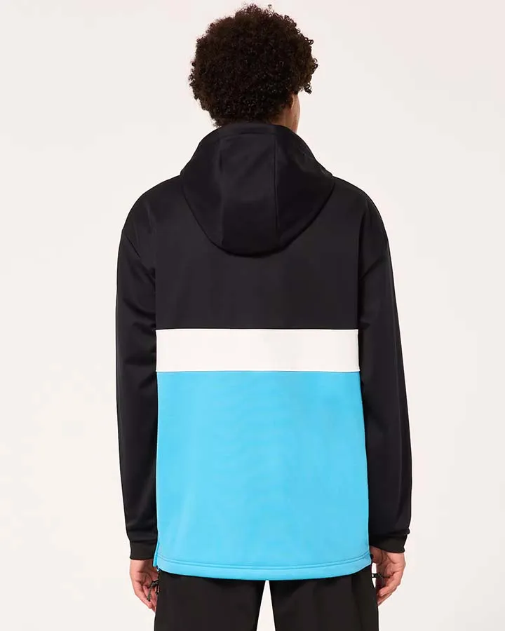 Oakley Tnp Nose Grab Softshell Hoodie - Black/Bright Blue