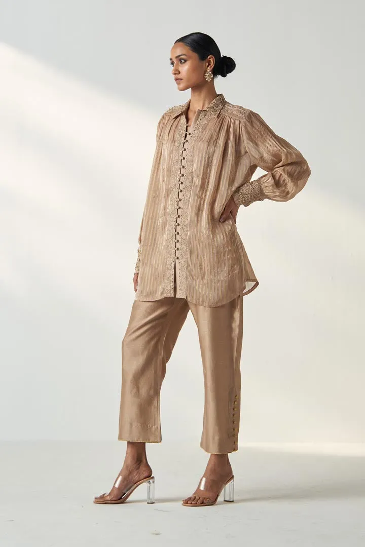 OORVI FAWN SHIRT PANT SET