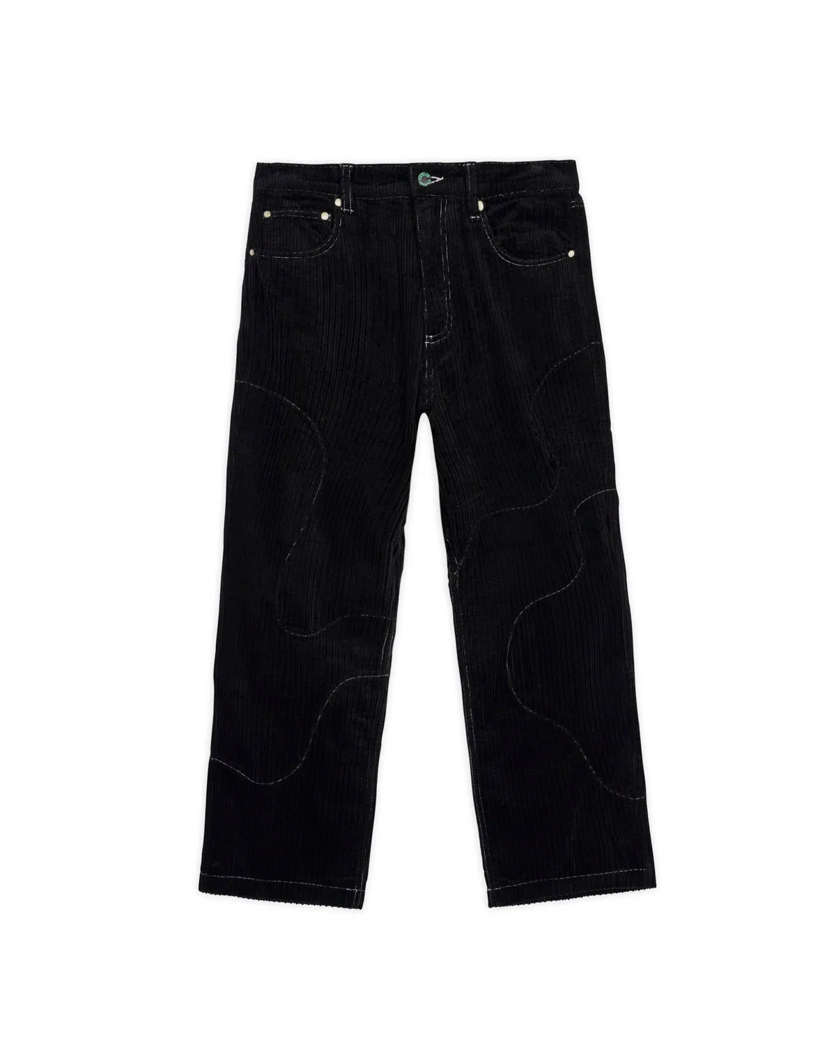 Organic Paneled Corduroy Pant - Black