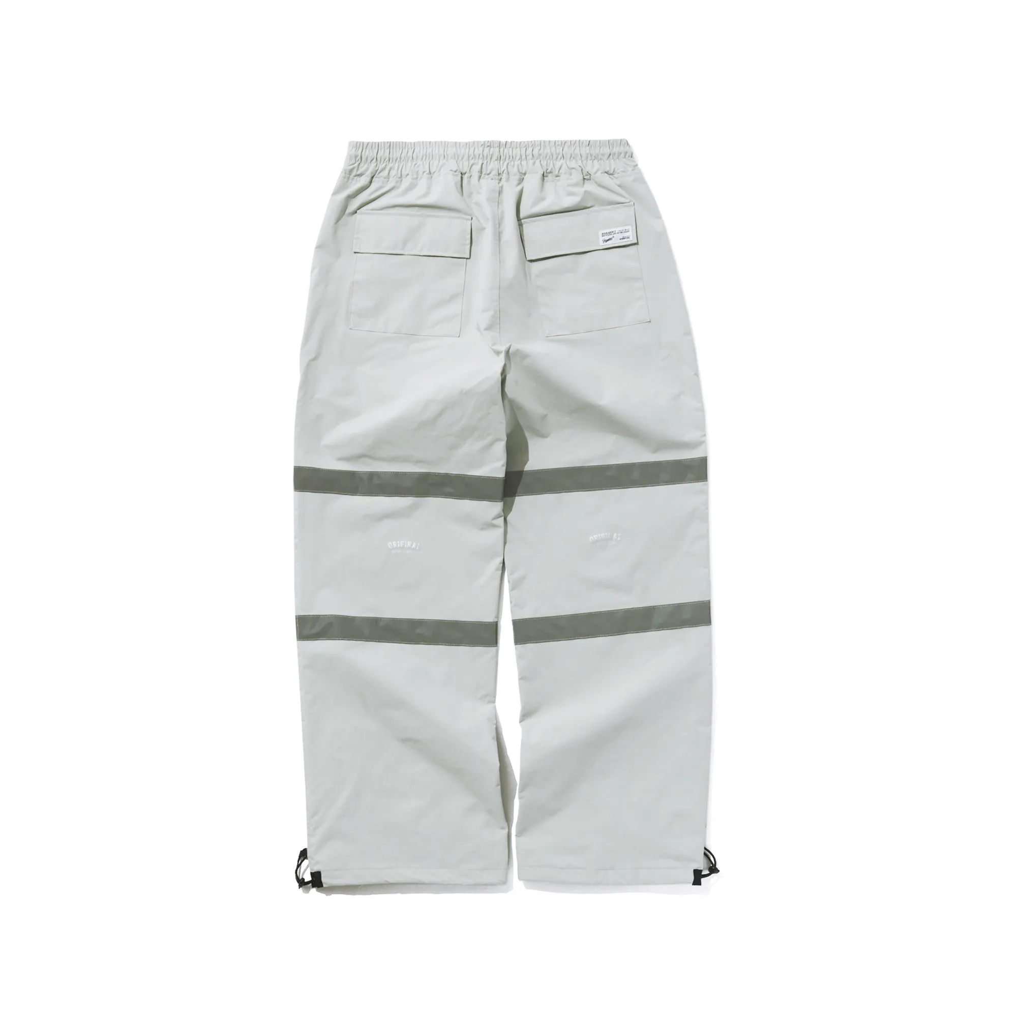 ORIGINAL POT-X REFLECTIVE WIDE TRACK PANTS GRAY