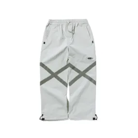 ORIGINAL POT-X REFLECTIVE WIDE TRACK PANTS GRAY