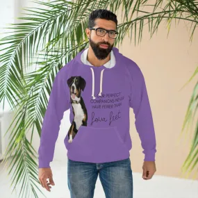 our perfect companions never have fewer than four feet dog POD Unisex Pullover Hoodie (AOP)