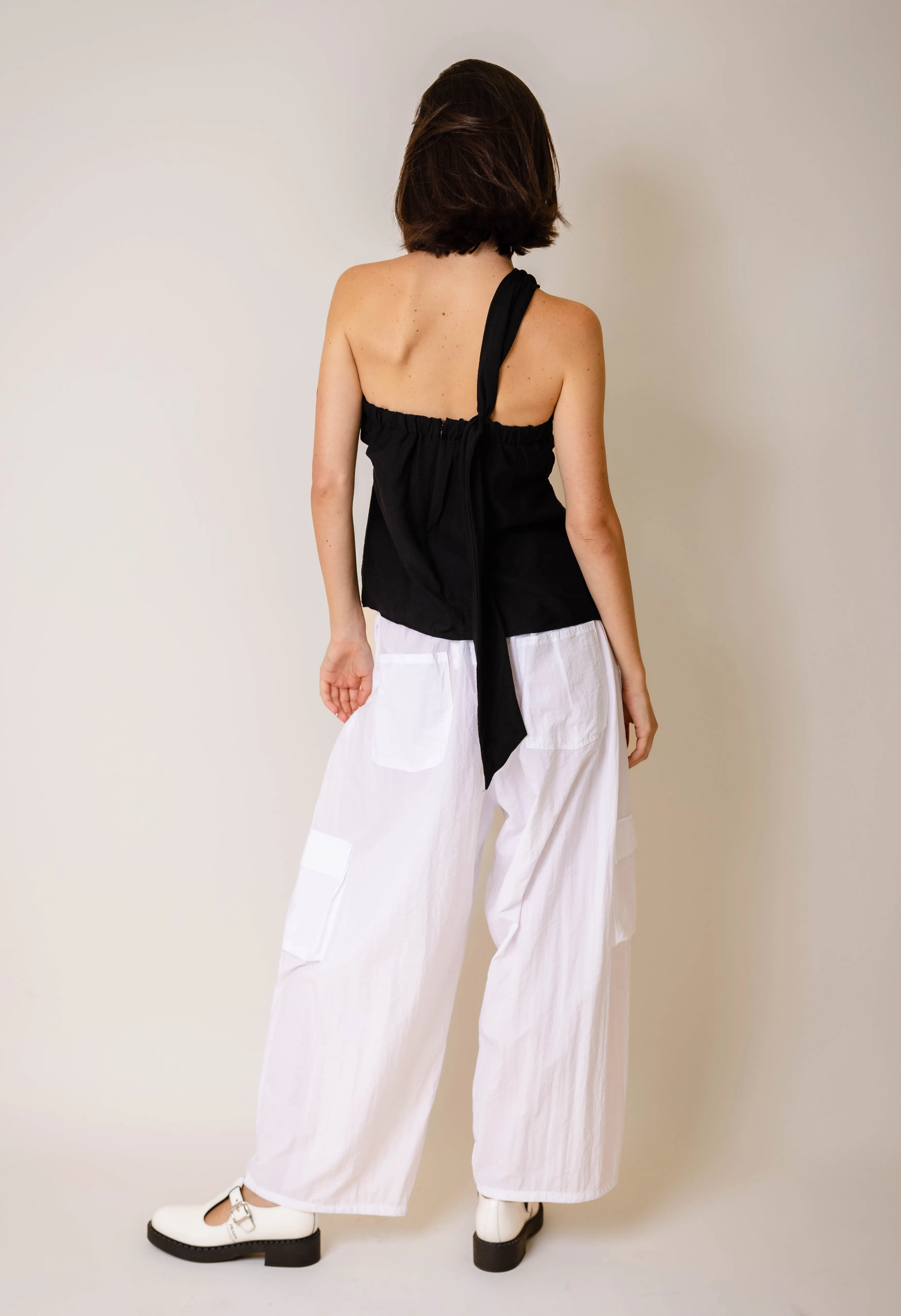 Parachute Pants in White