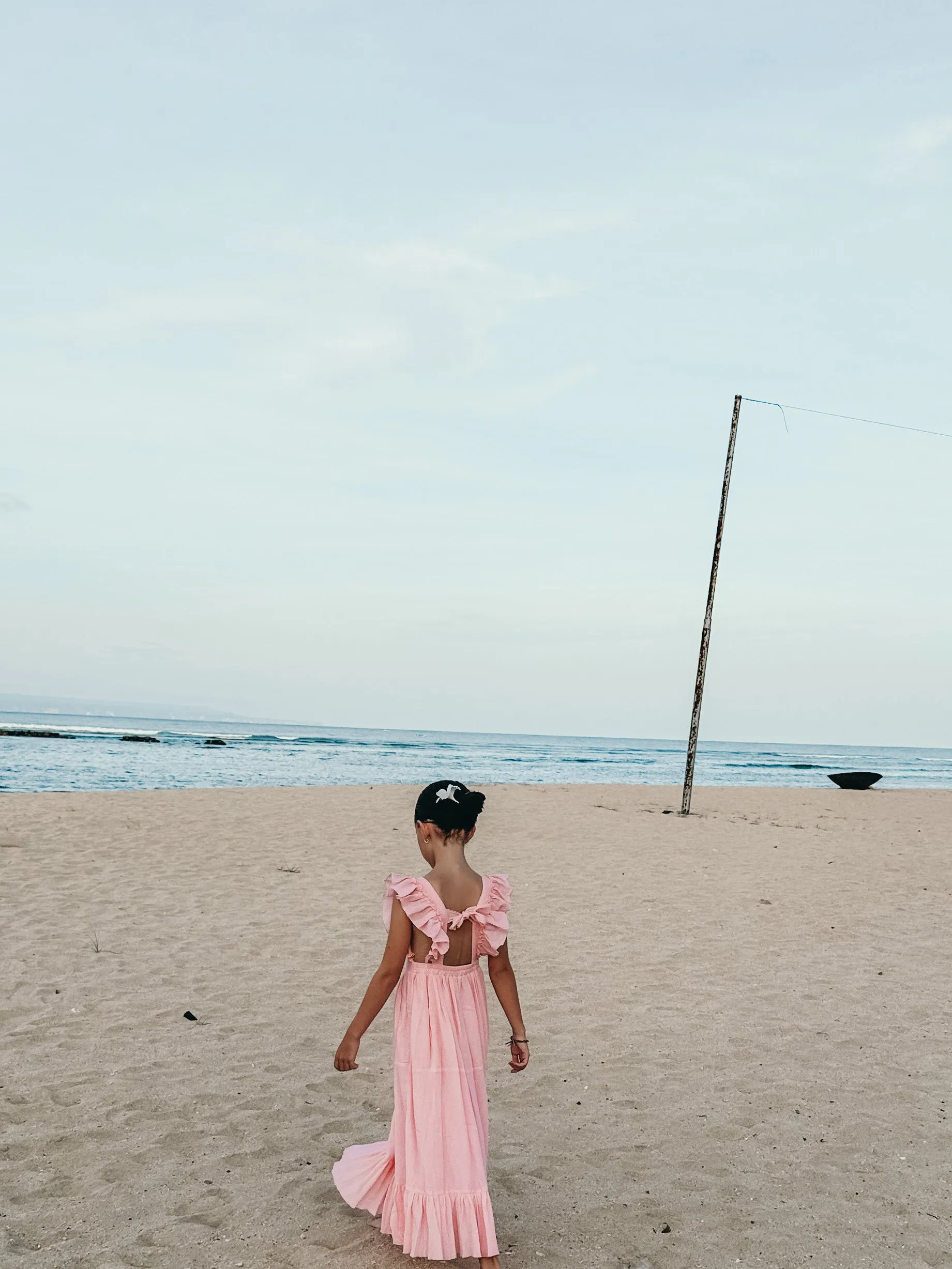 Petal Maxi Dress Peach