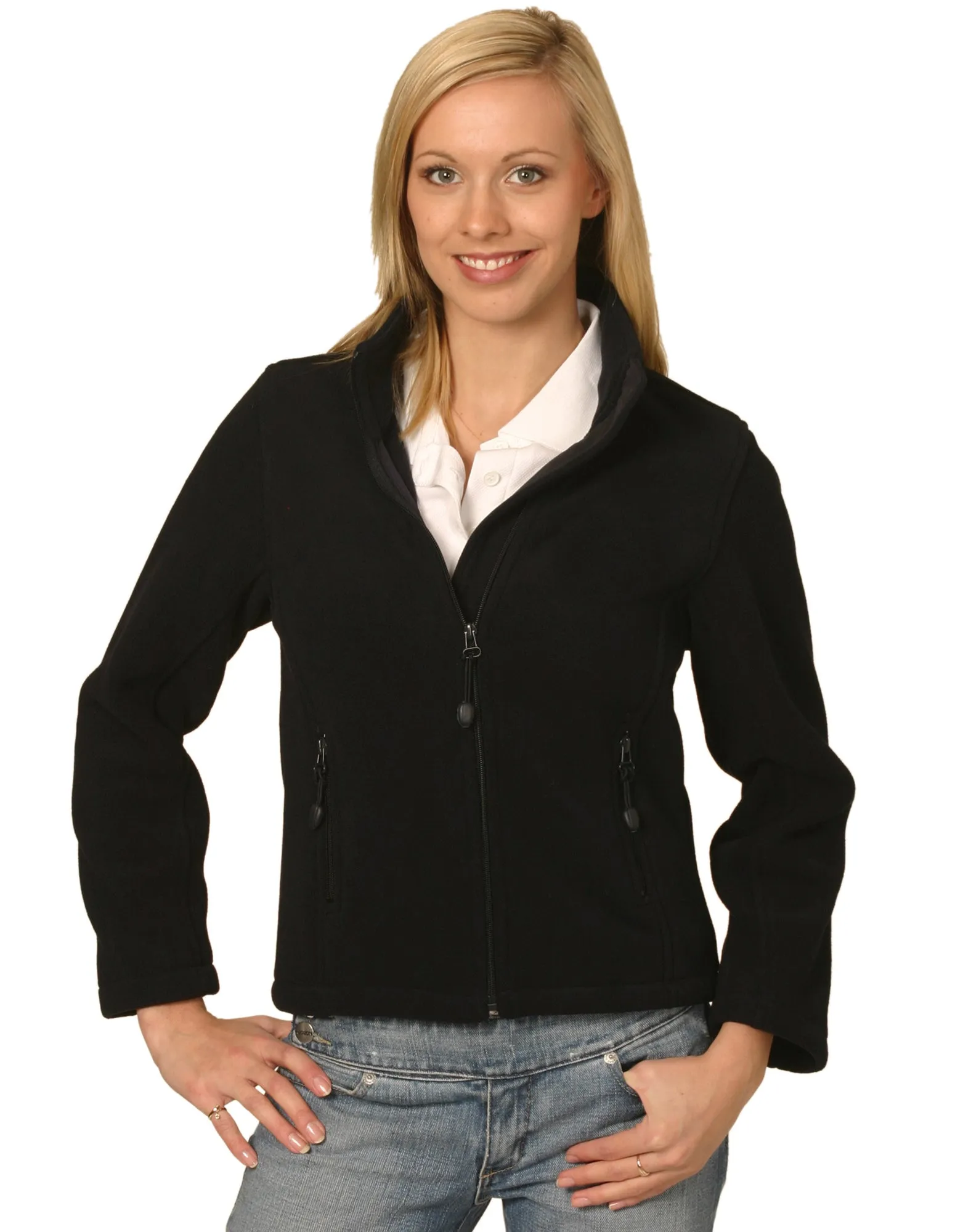 [PF08] Ladies Bonded Polar Fleece Full Zip Jacket