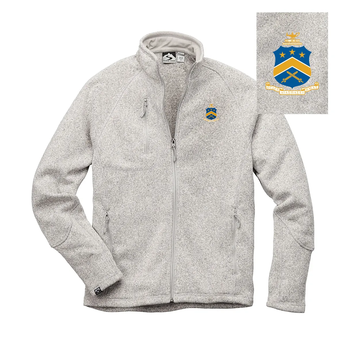 Pi Kapp Embroidered Crest Full Zip