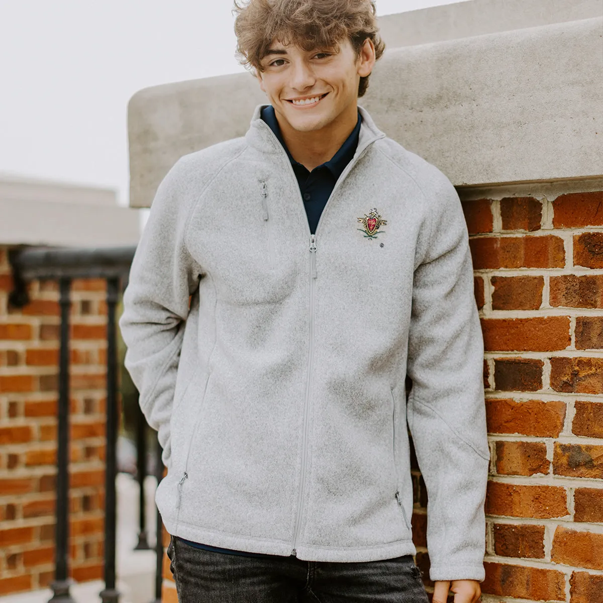 Pi Kapp Embroidered Crest Full Zip