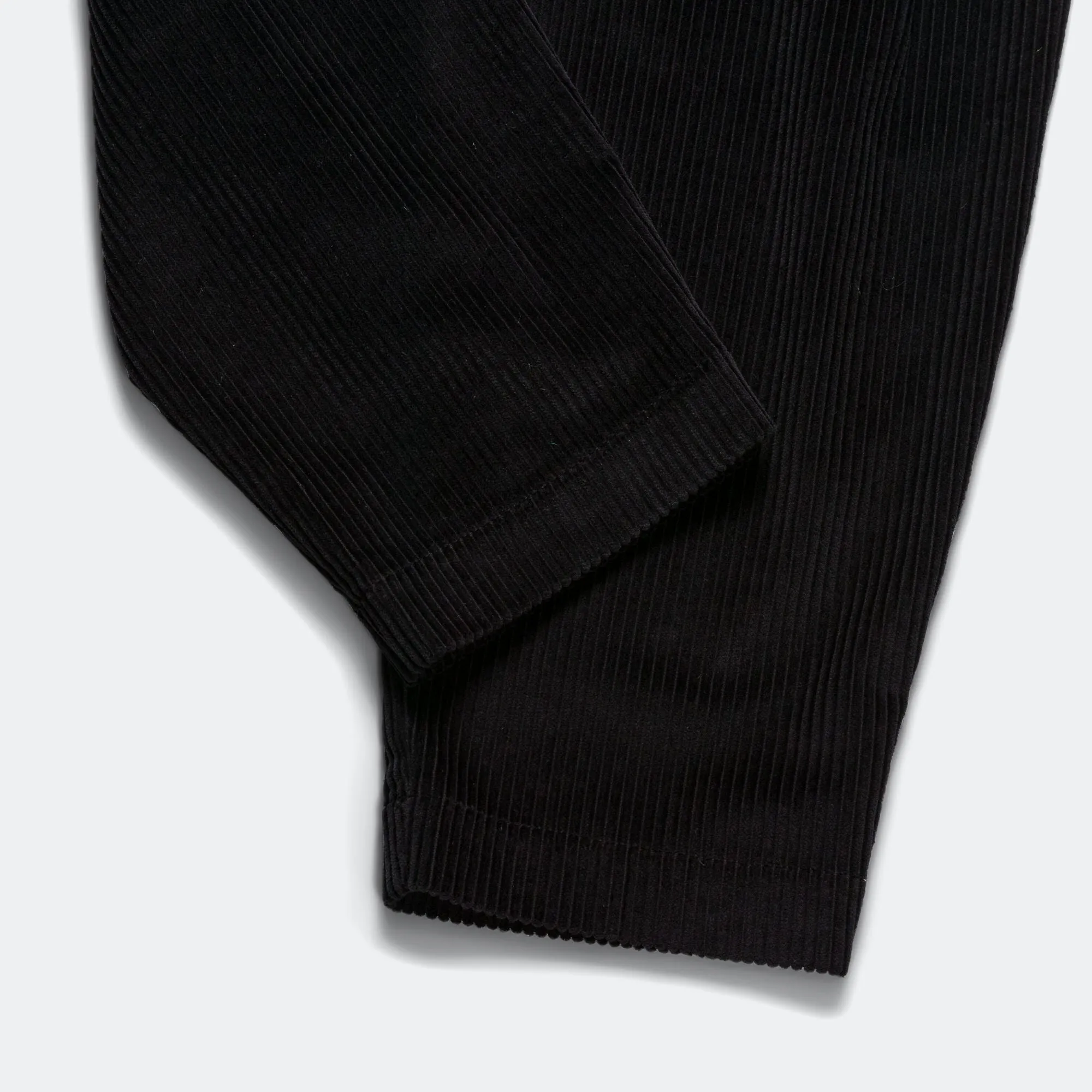 Pleated Trousers - Black Corduroy