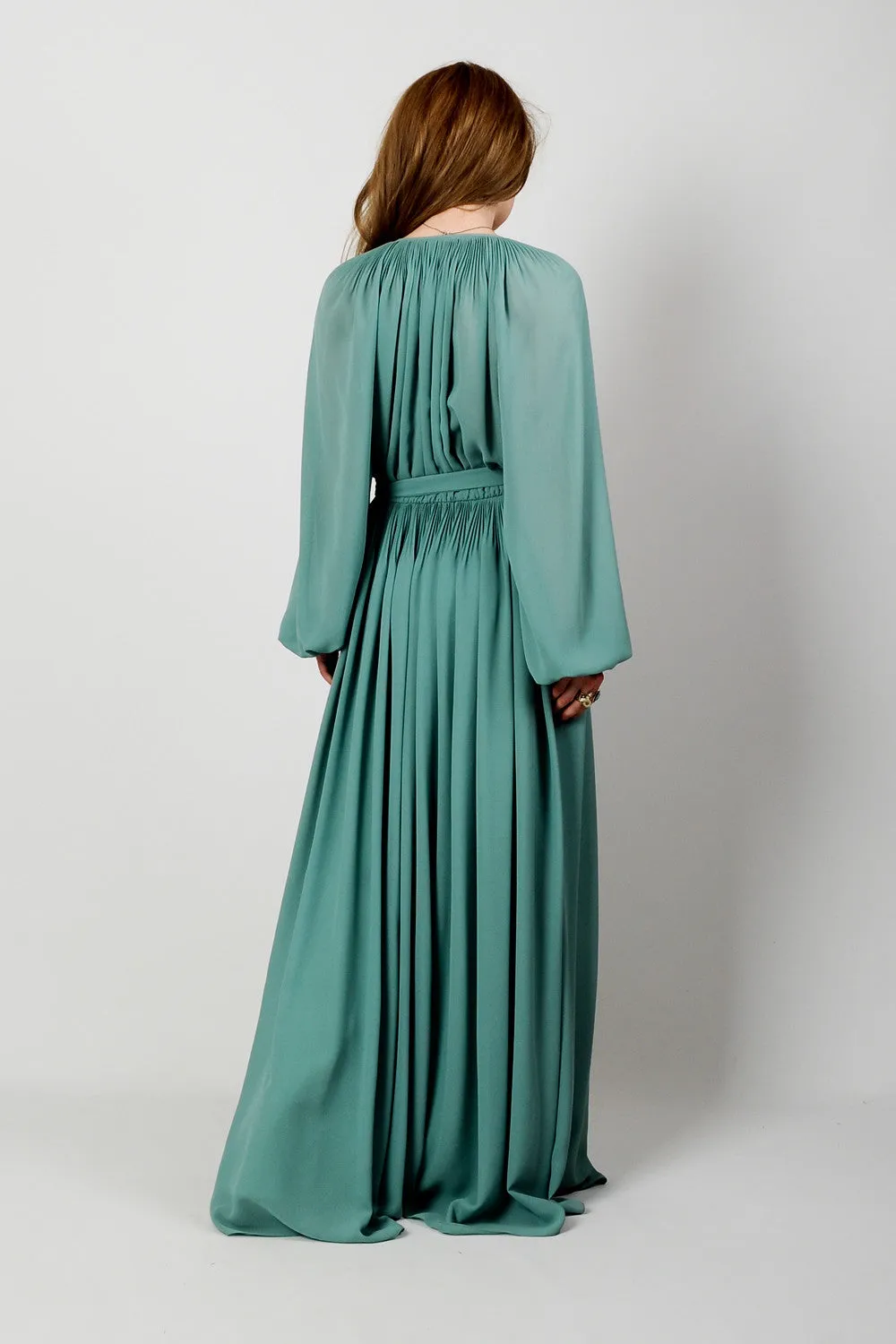 Poet Sleeve Goddess Maxi Dress