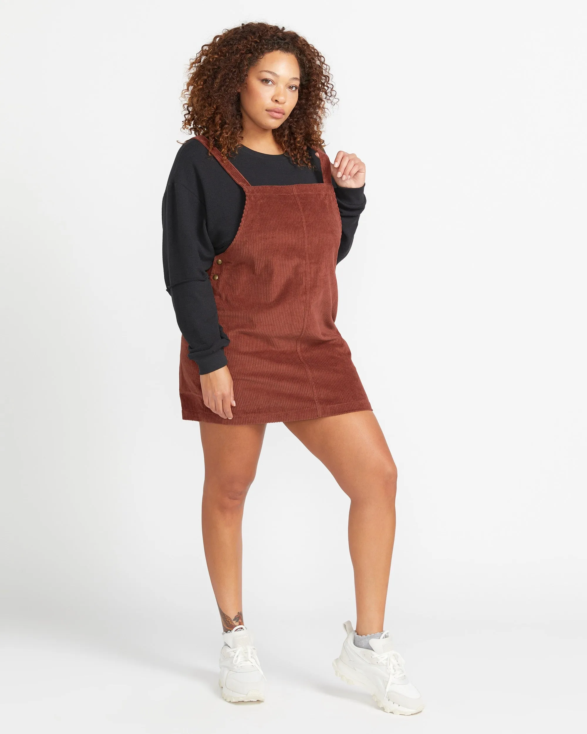 Power Chord Dress - Chestnut Brown