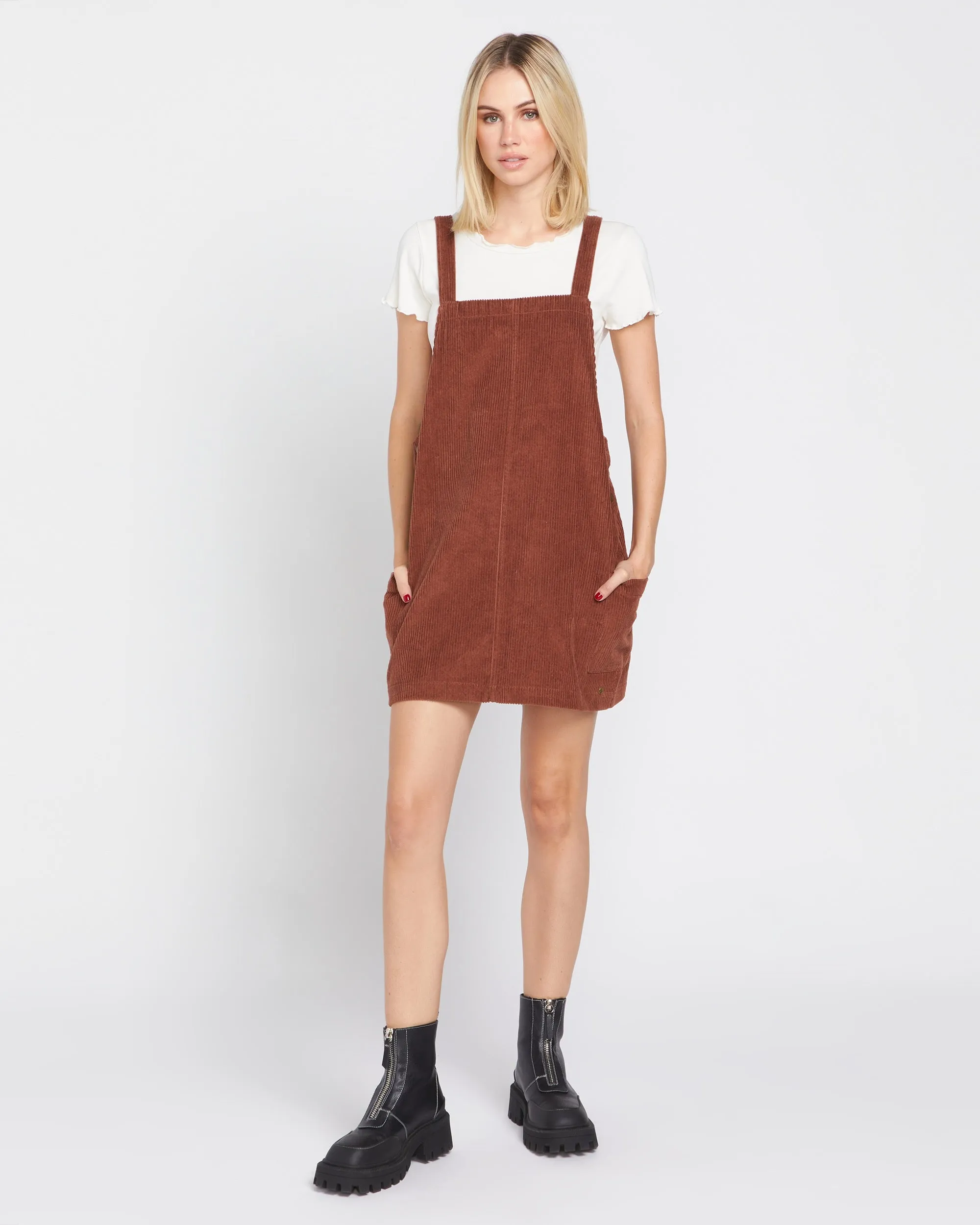 Power Chord Dress - Chestnut Brown