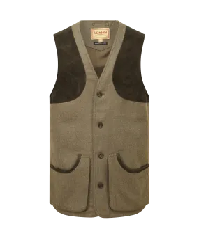 Ptarmigan Tweed Waistcoat II - Loden Green Herringbone Tweed