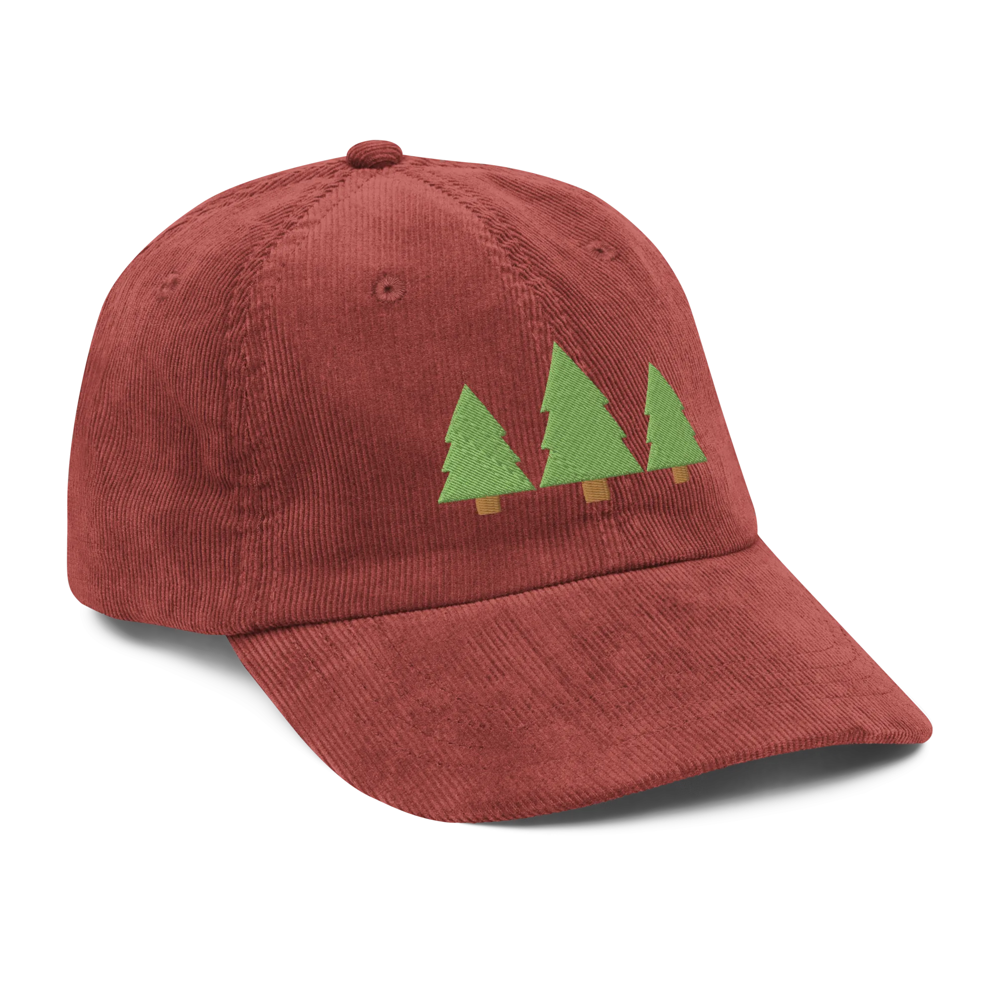 "Get Out" Pine Trees Corduroy Cap (Adult)