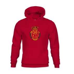 RCD Mallorca Color Badge Youth Fleece Pullover Hoodie - Red