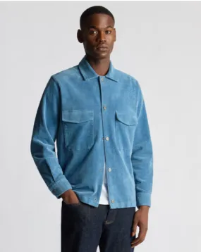 REMUS UOMO® Corduroy Overshirt/Blue - New AW24