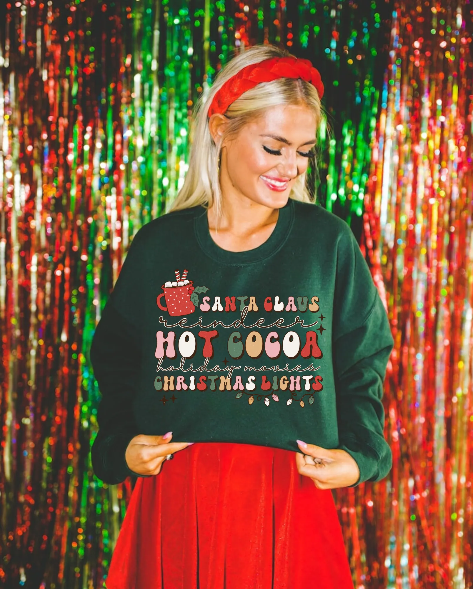 Retro Vintage Christmas Sweatshirt for Women