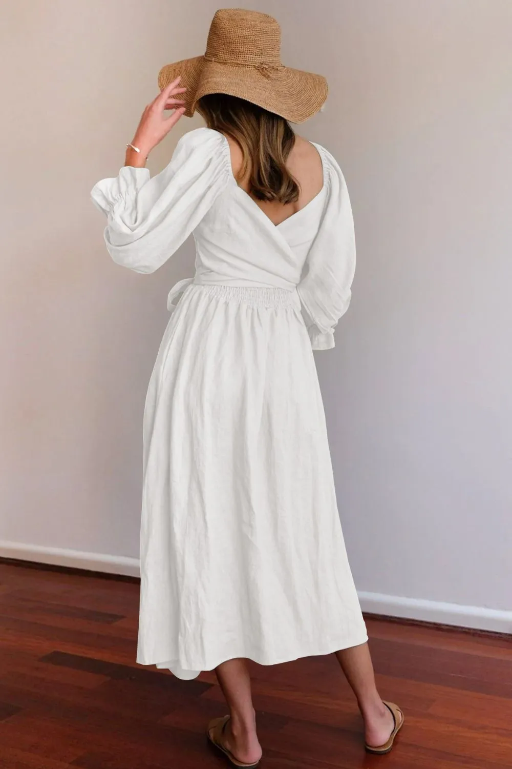 Romantic Flounce Vacation Maxi Dress