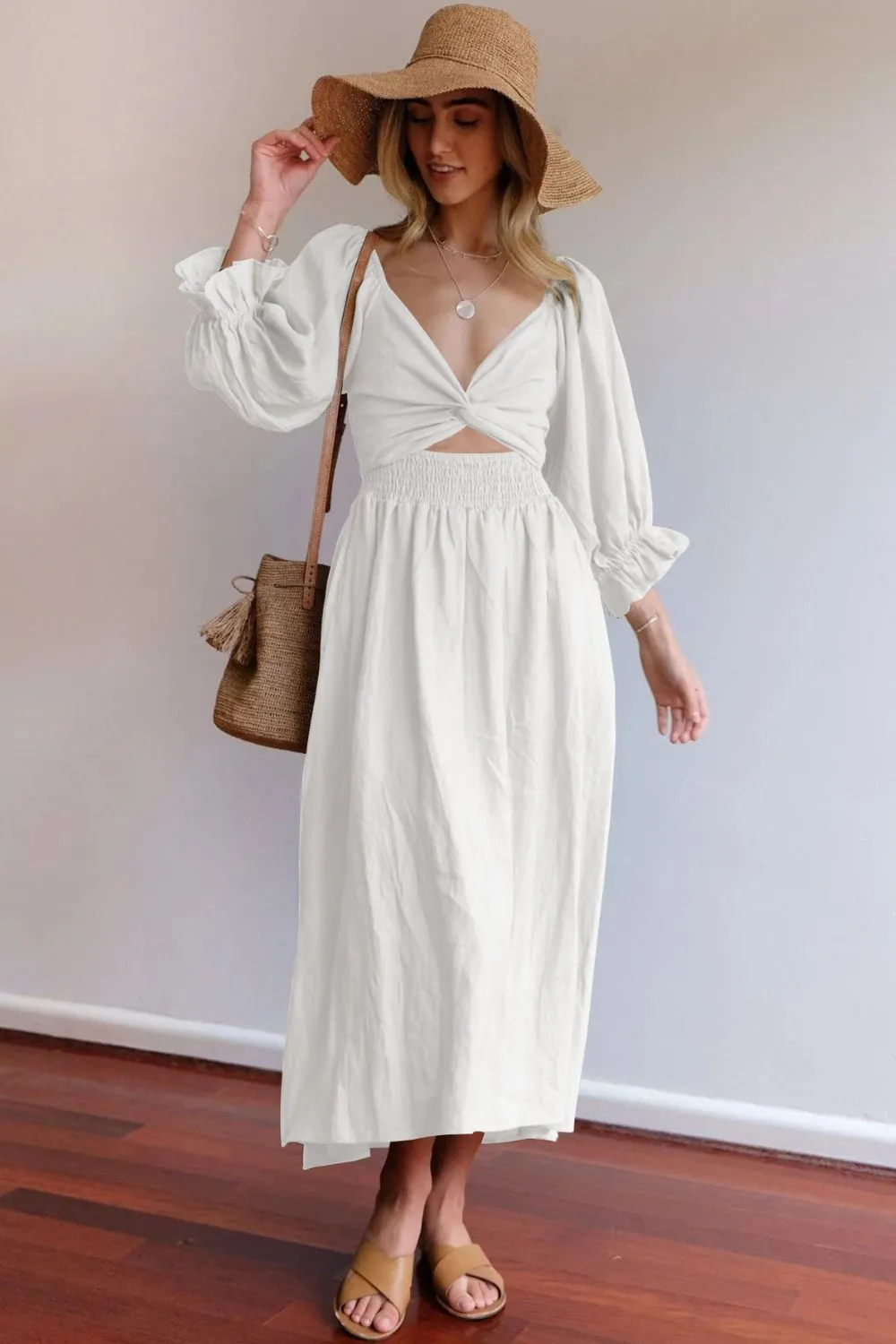 Romantic Flounce Vacation Maxi Dress