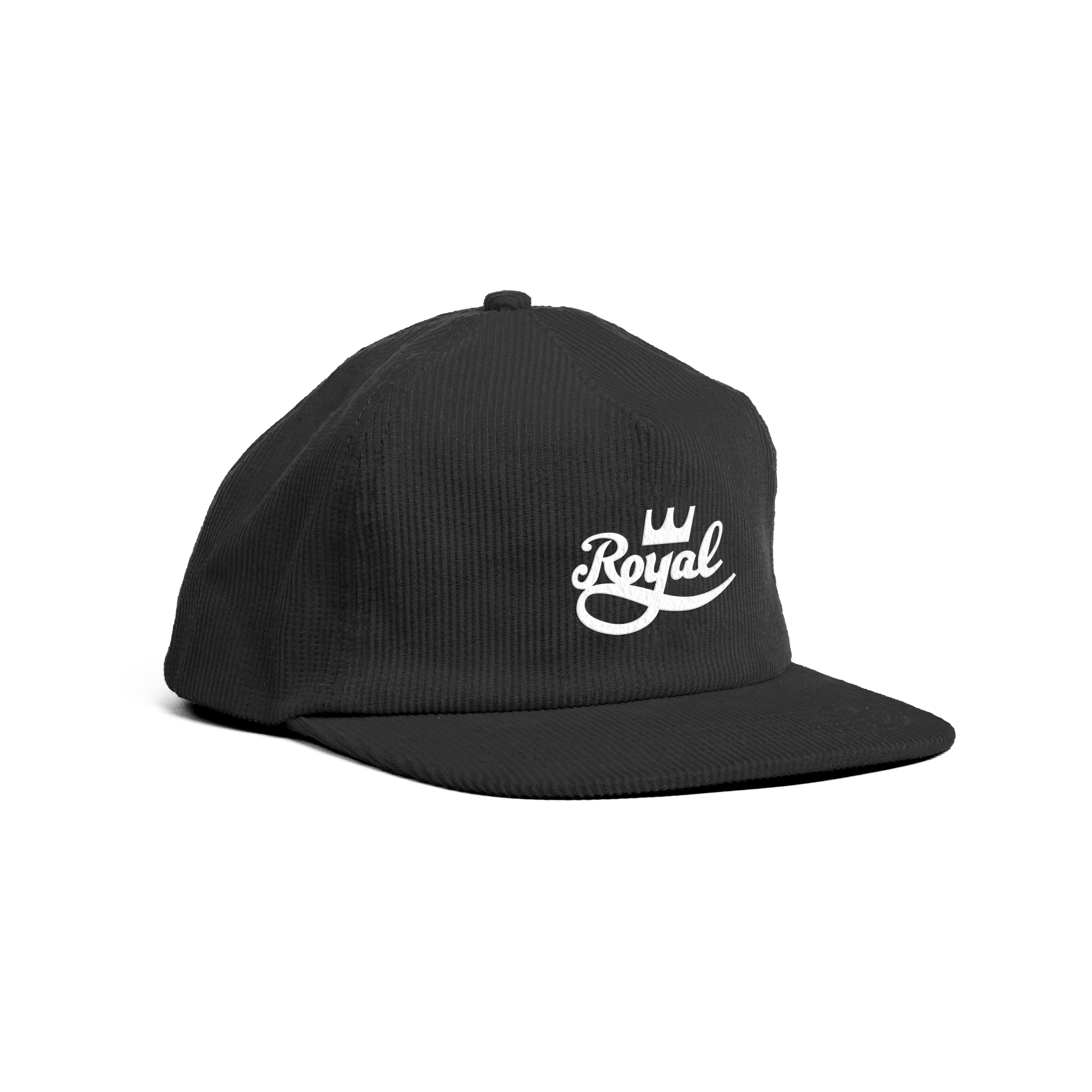 Royal Evolved Script Snapback Hat Black