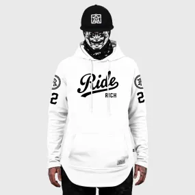 RR Squad Scoop Pullover Hoodie {White}