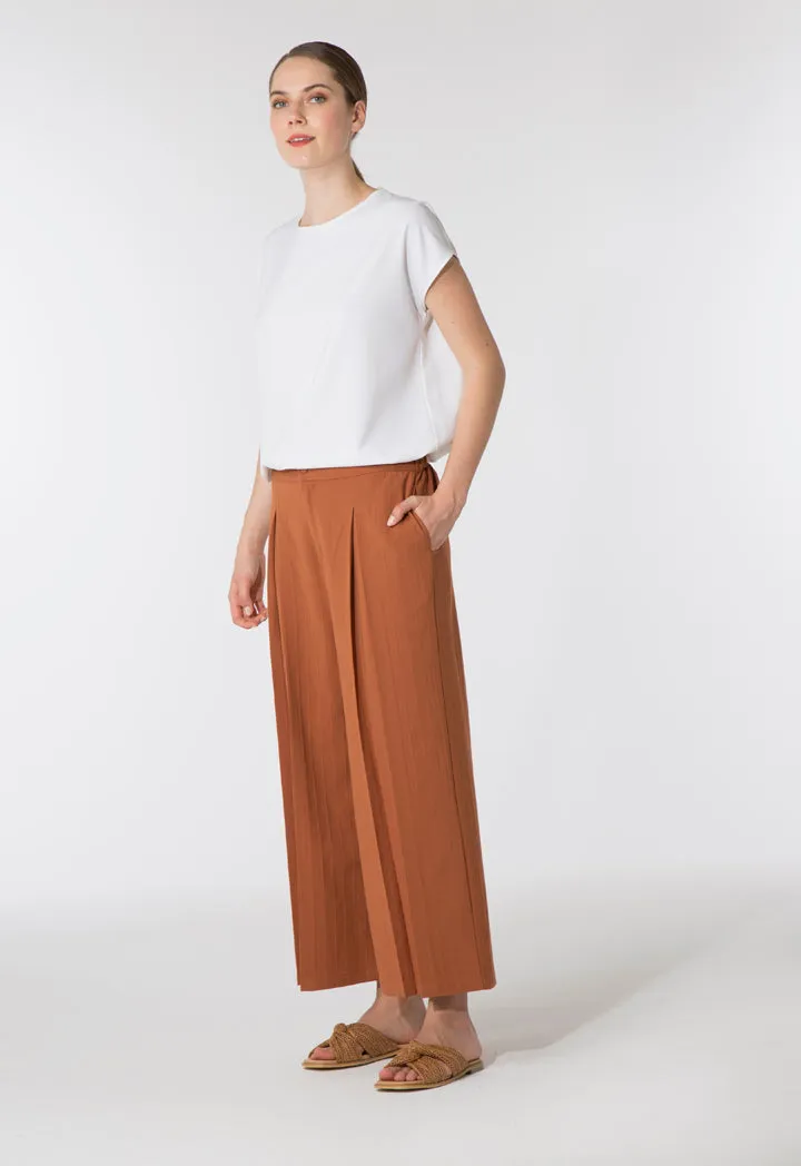 Rust Wide Leg Culottes