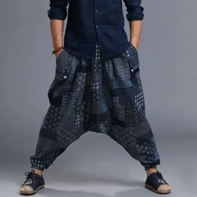 Samurai Boho Casual Loose Baggy Men Harem Pants