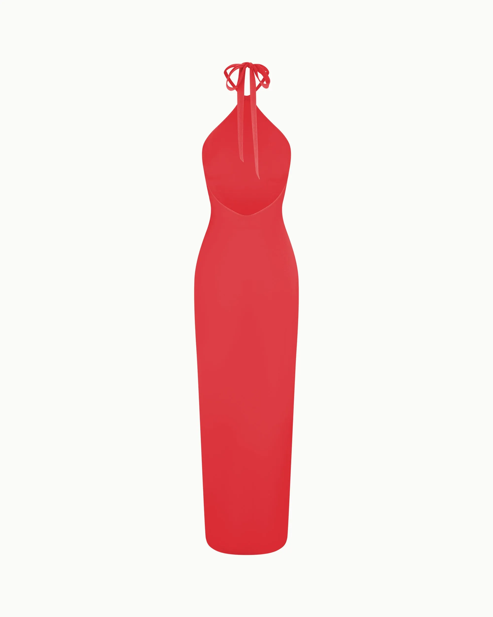 Soft Stretch Halter Maxi Dress | Cherry