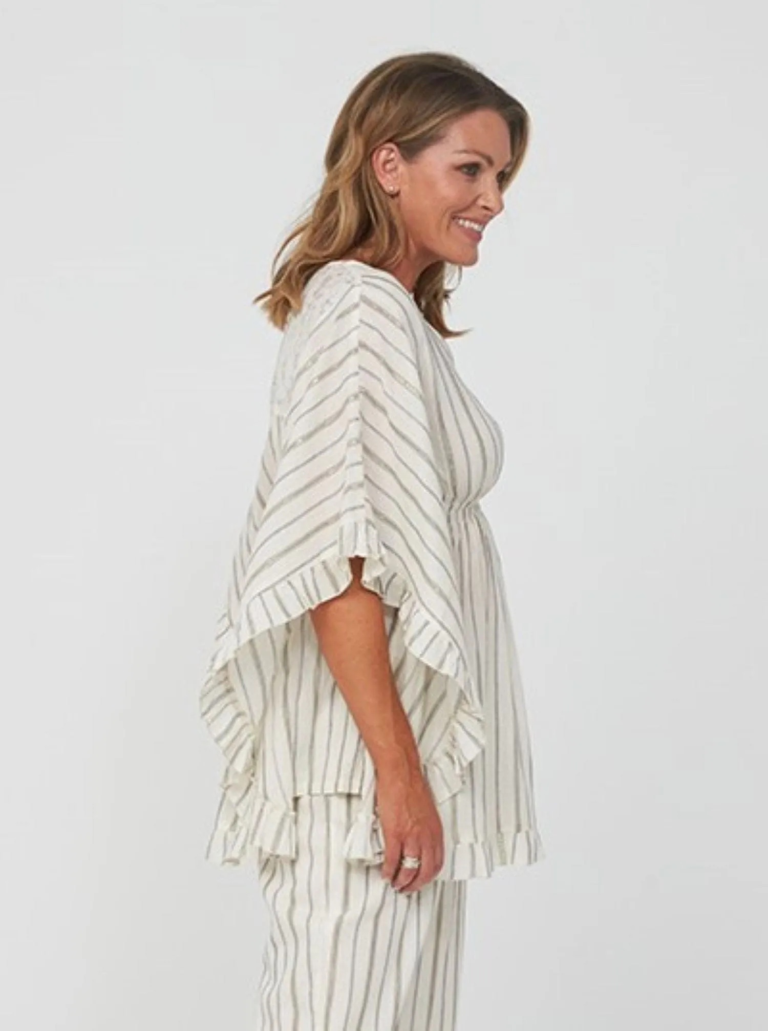 STACEY Tunic/Jorja Tunic - Gold Stripe