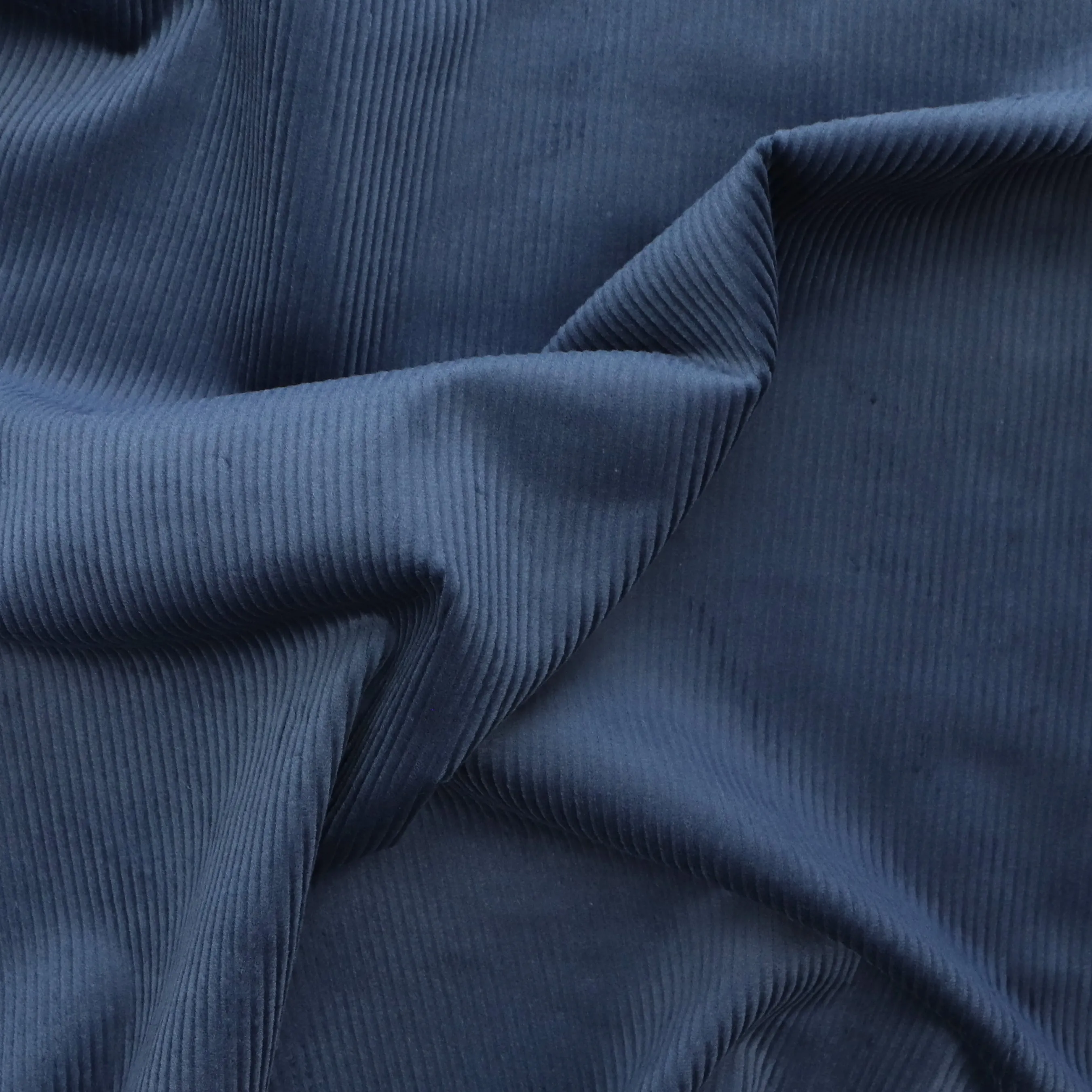 Stretch Cotton Corduroy - Steel Blue