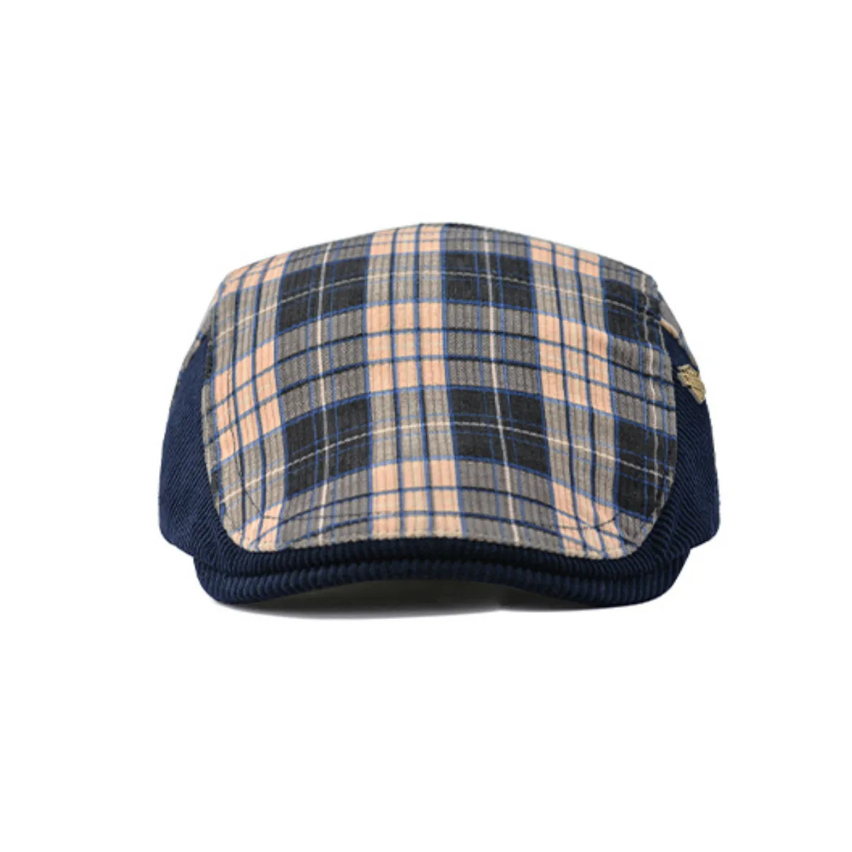 Striped Corduroy Flat Cap