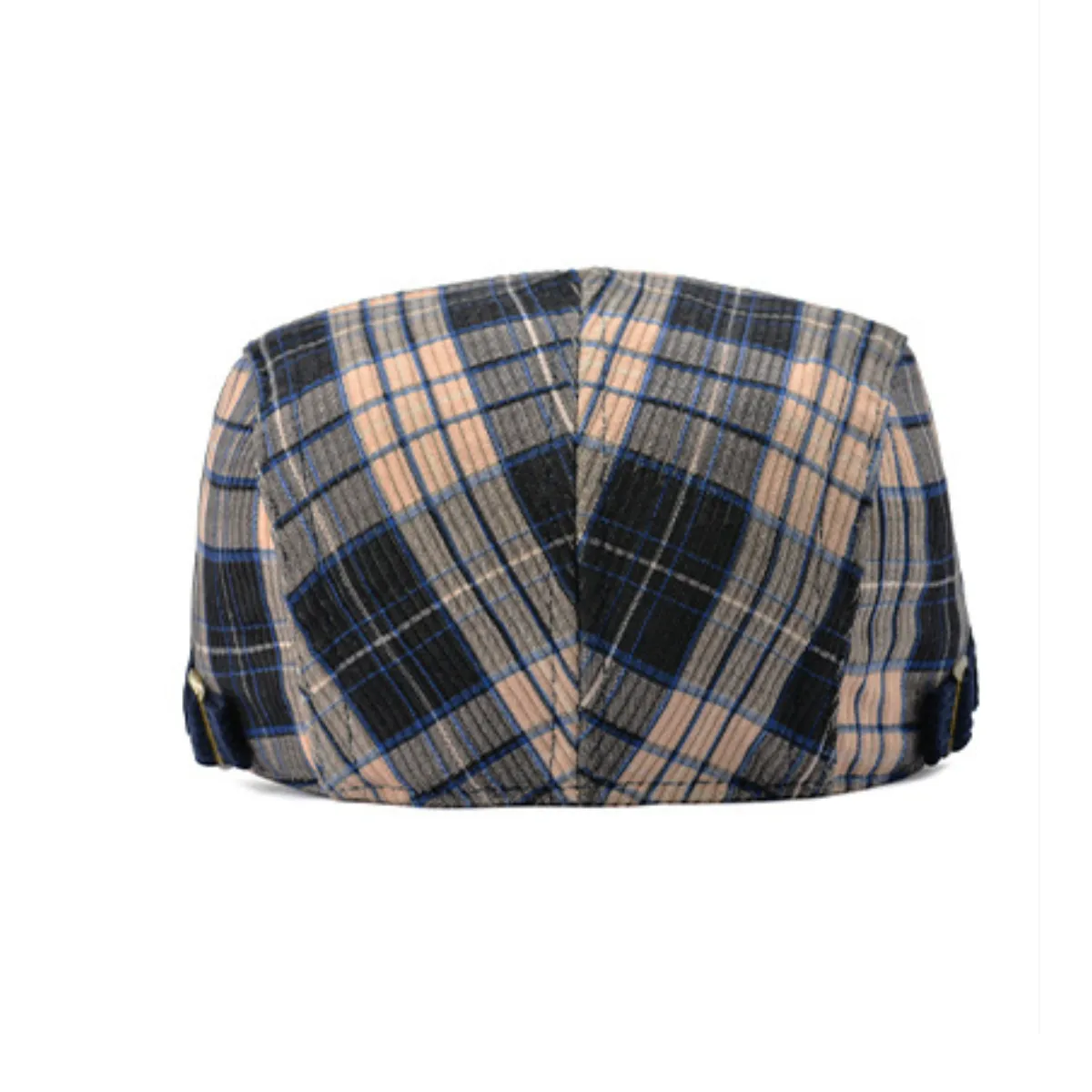 Striped Corduroy Flat Cap