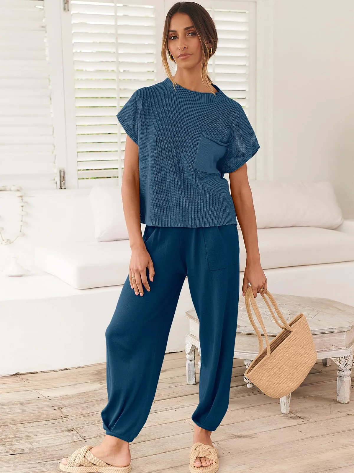 Sweet and Comfy Crop Top & Pants Set