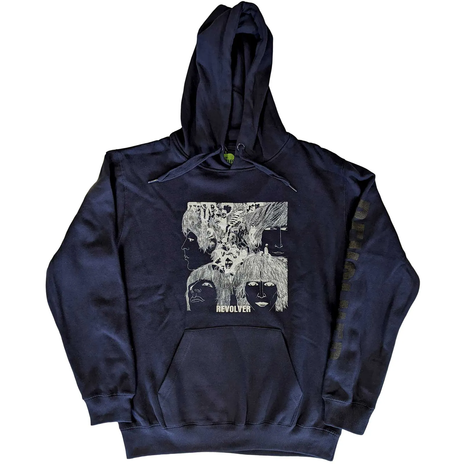 The Beatles Unisex Pullover Hoodie: Reverse Revolver (Sleeve Print)