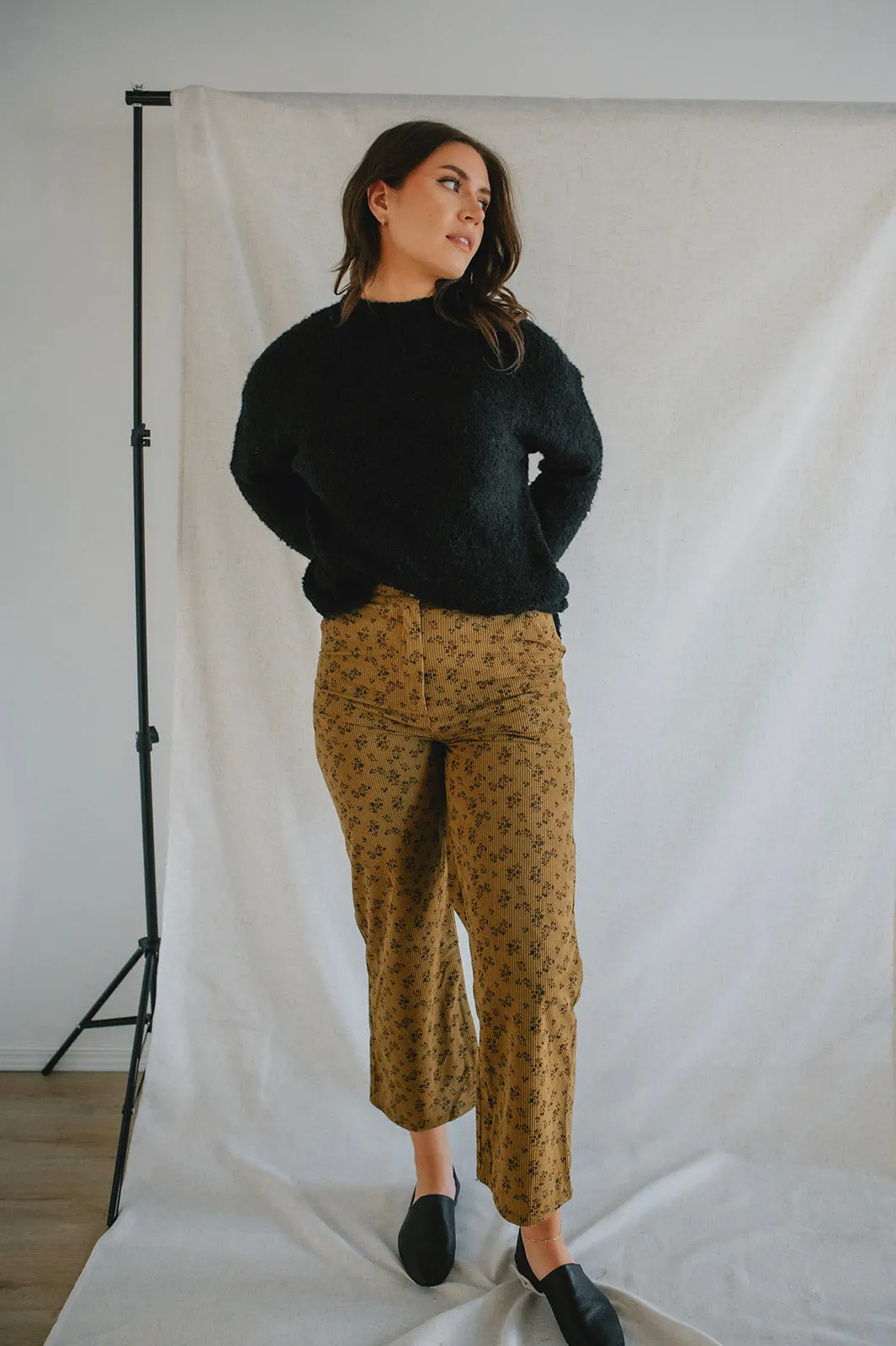 The Charley Floral Corduroy Pants