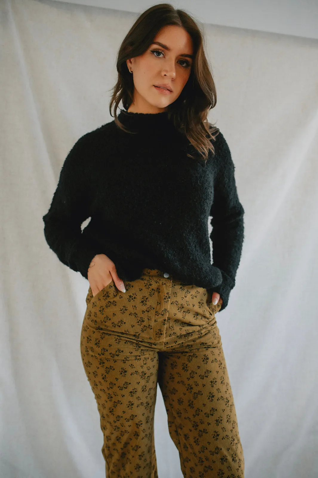 The Charley Floral Corduroy Pants