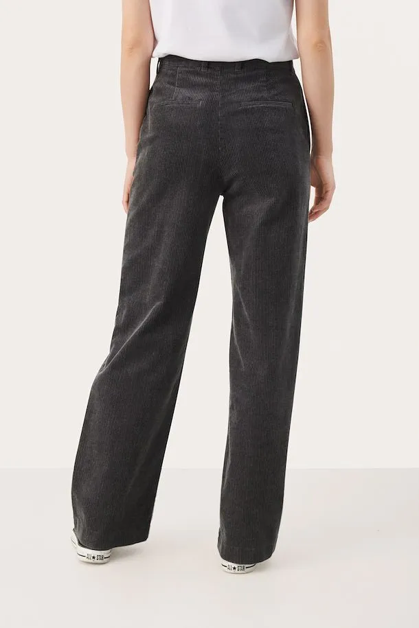 The Clarisse Corduroy Pants by Part Two - Magnet - PLUS