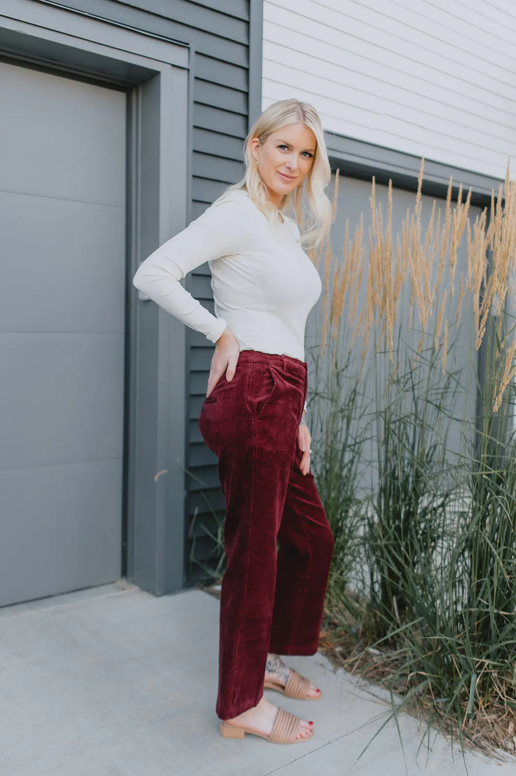 The Misha Pant by Part Two - Port - PLUS