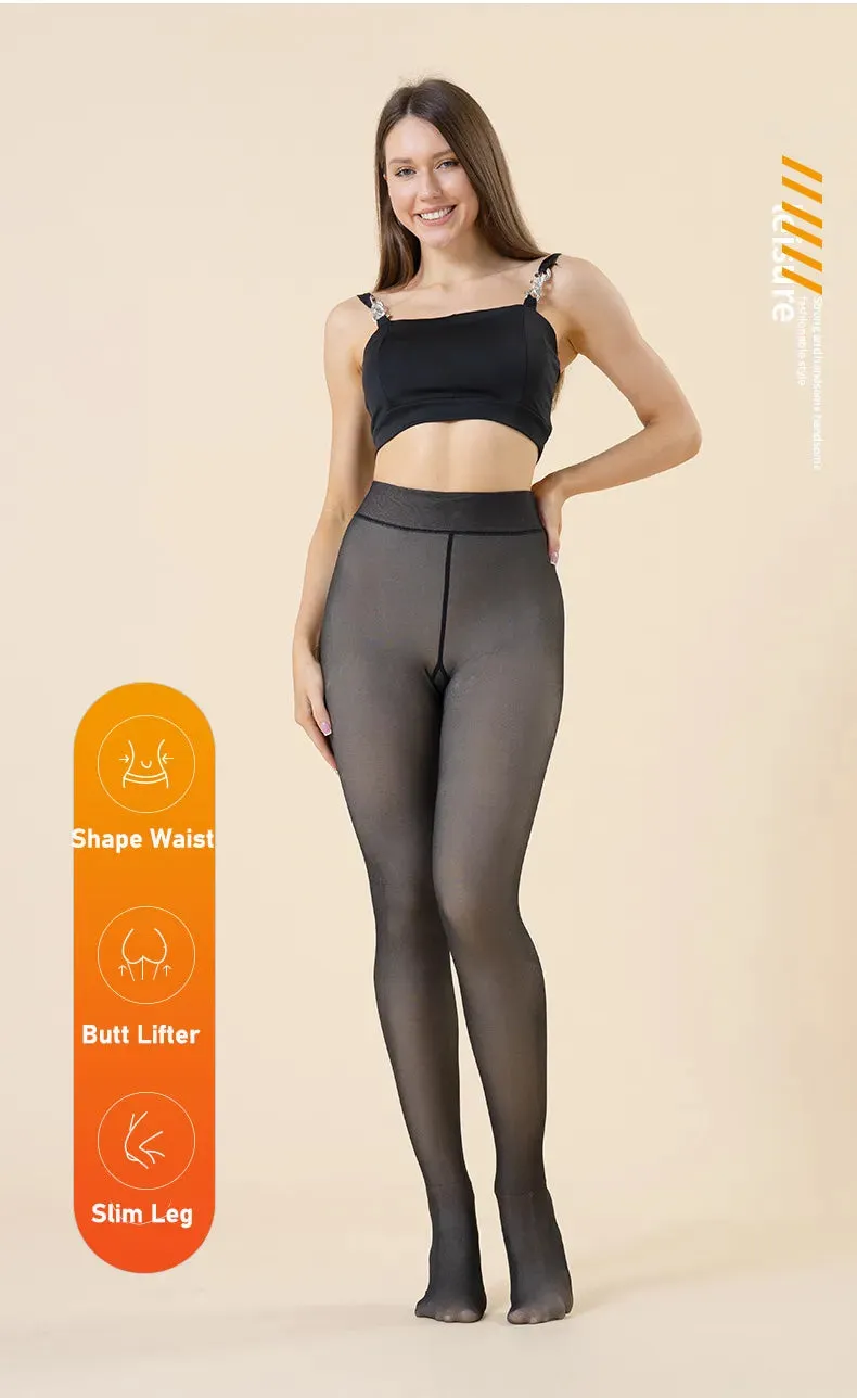 Thick Thermal Tights Stockings Women Warm Winter Sexy Translucent Pantyhose Leggings Female High Waist Elastic Slim Pantyhose