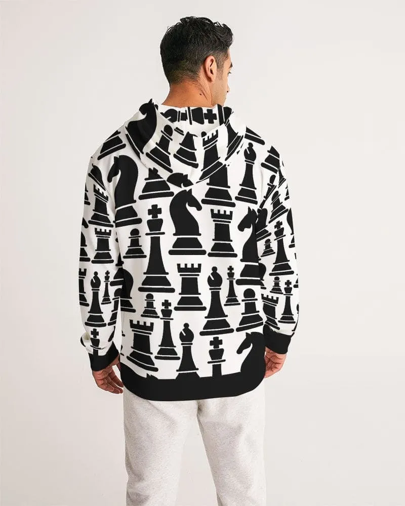 Uniquely You Mens Hoodie Pullover Shirt / Chess Print