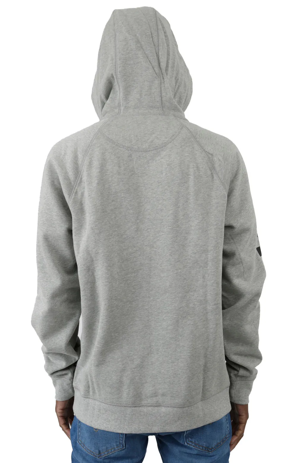 Vans Versa Performance Pullover Hoodie - Cement Heather with Checkerboard Accents