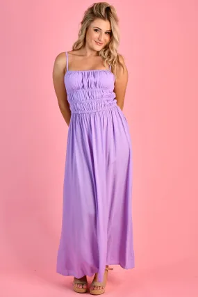 VGLD808 - SUMMER MAXI DRESS - LILAC