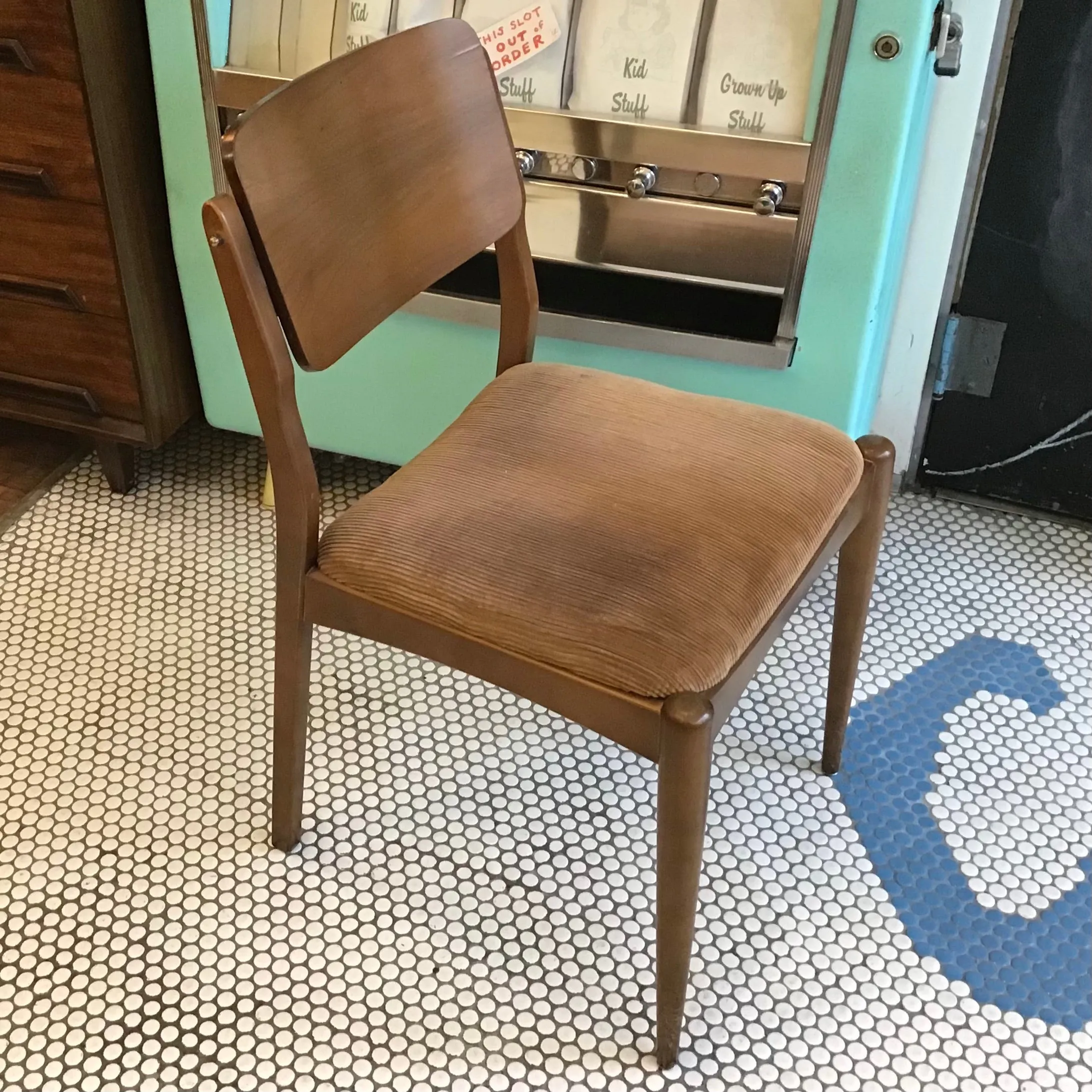 Walnut Frame Desk Chair