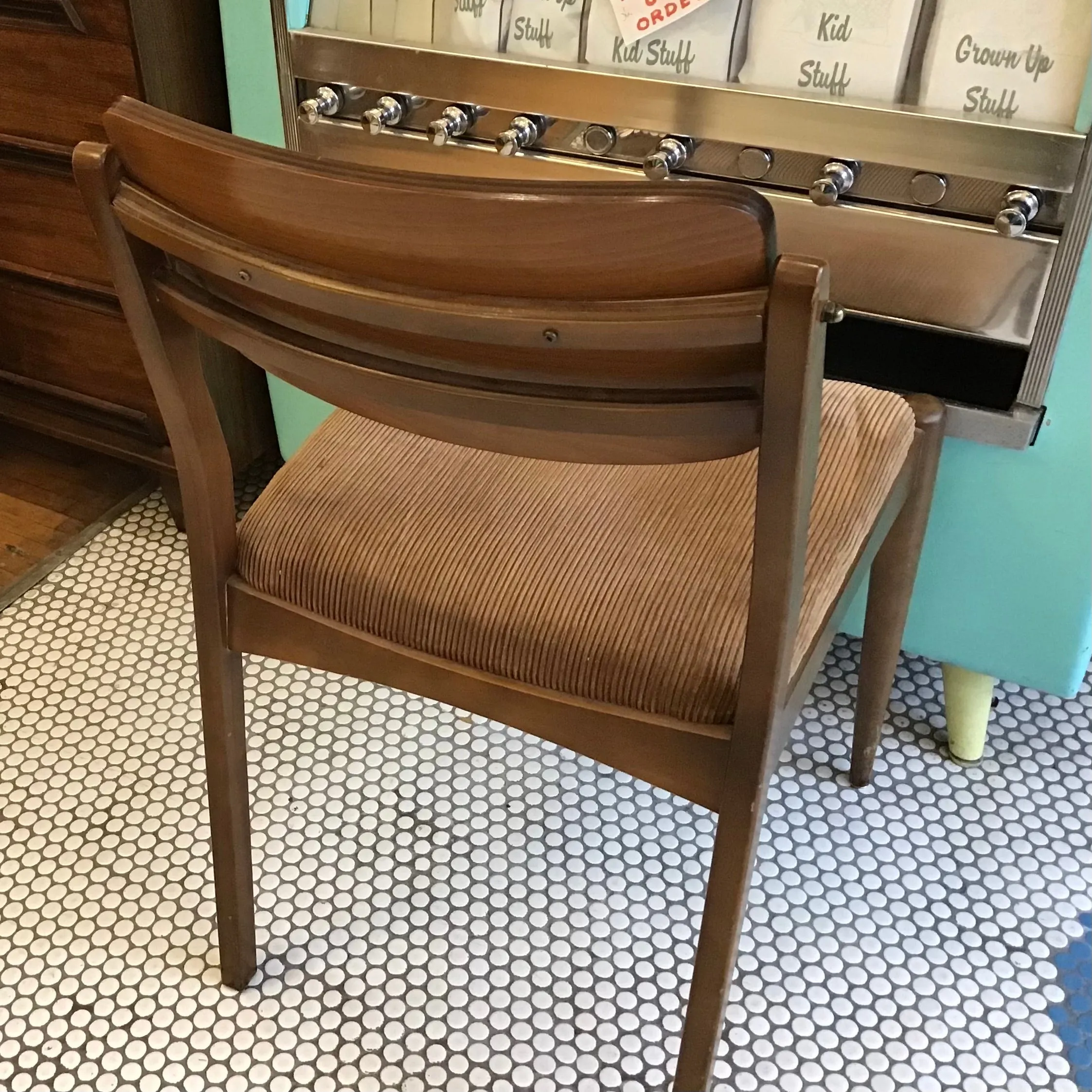 Walnut Frame Desk Chair