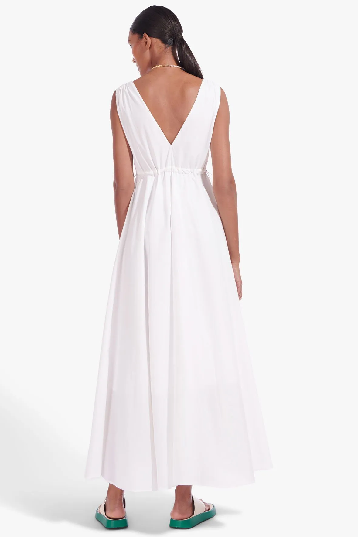 WATERFALL DRESS | WHITE