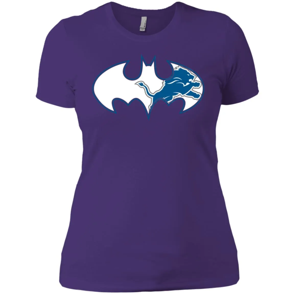 We Are The Detroit Lions Batman Nfl Mashup Women Cotton T-Shirt