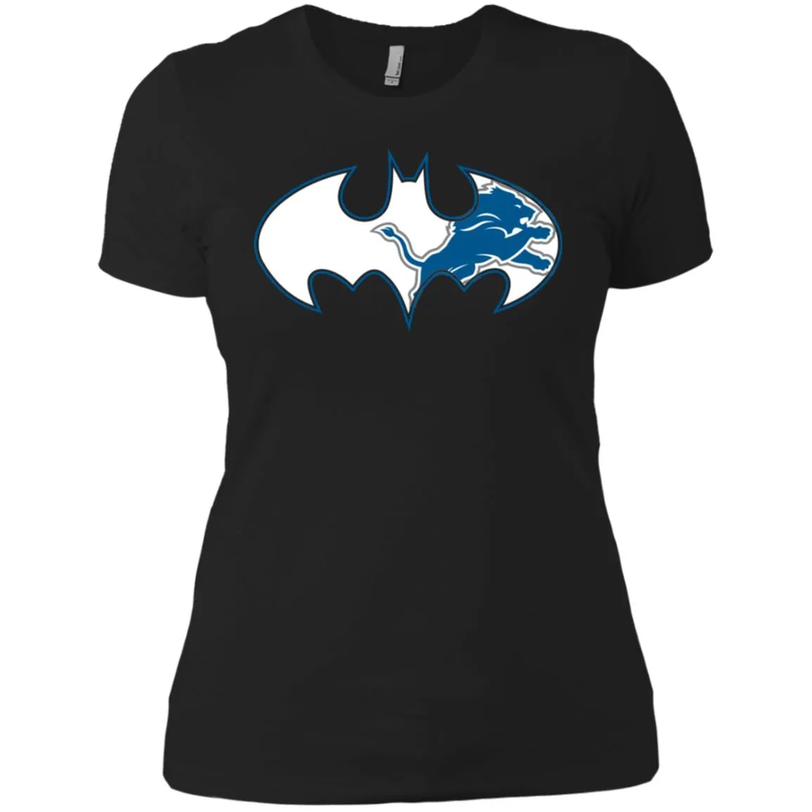 We Are The Detroit Lions Batman Nfl Mashup Women Cotton T-Shirt