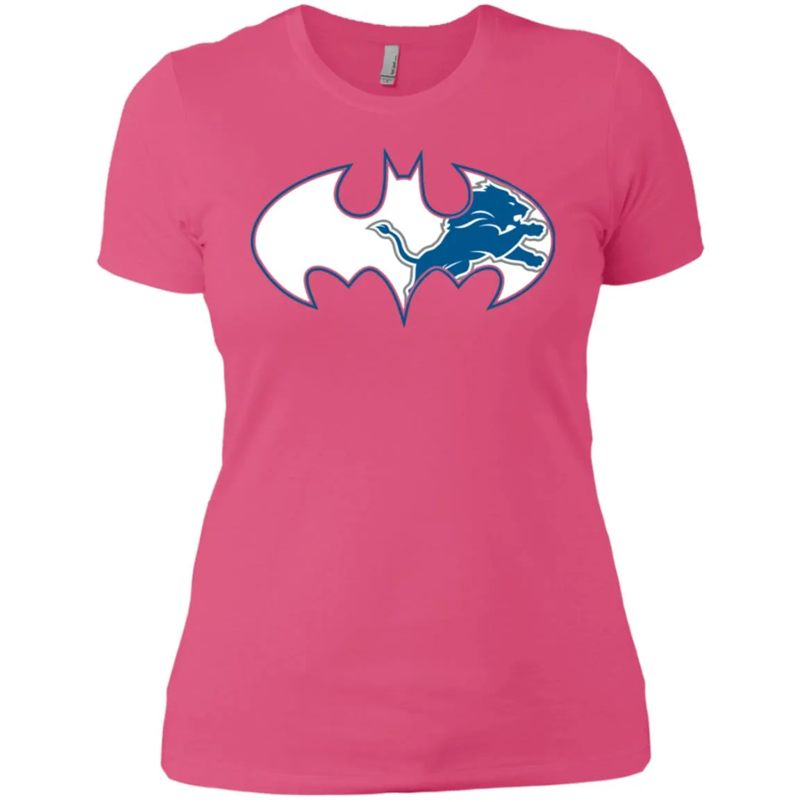 We Are The Detroit Lions Batman Nfl Mashup Women Cotton T-Shirt