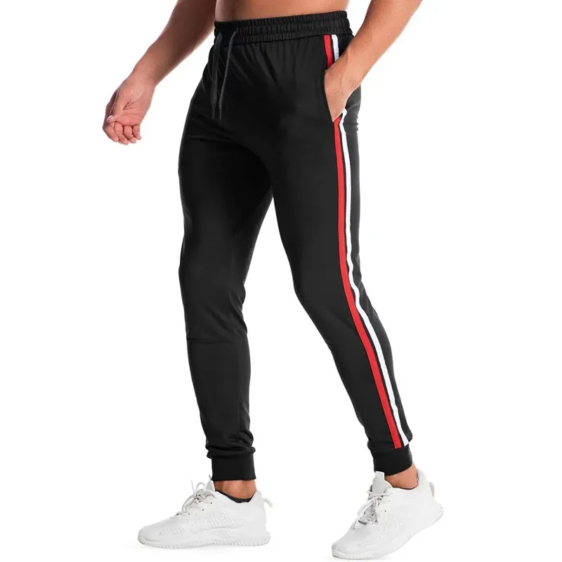 Wiaofellas  -  Sportswear Mens Slim Pants Spring Fall Fashion Plaid Printing Fitness Skiny Leggings Jogger Trousers Men Casual Streetwear